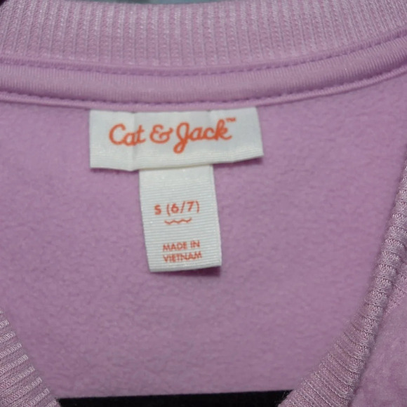 CAT & JACK Girls Pullover Sweater Light Purple S (6/7) - Picture 3 of 4